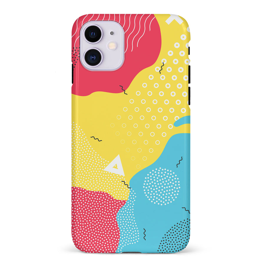 iPhone 11 Lively Colours Abstract Phone Case