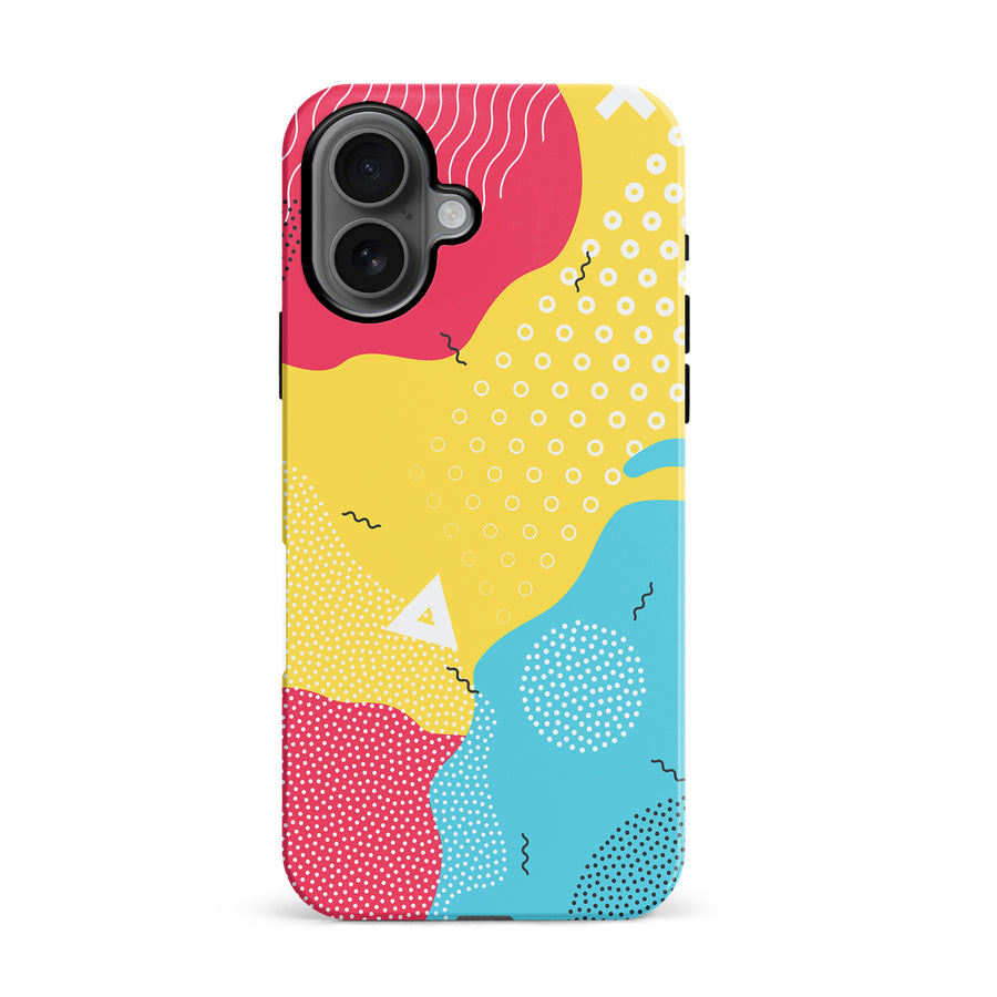 iPhone 16 Lively Colours Abstract Phone Case