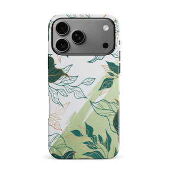 iPhone 17 Pro Max Vibrant Leaves Abstract Phone Case