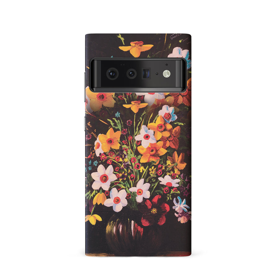 Google Pixel 6 Serene Painted Petals Phone Case