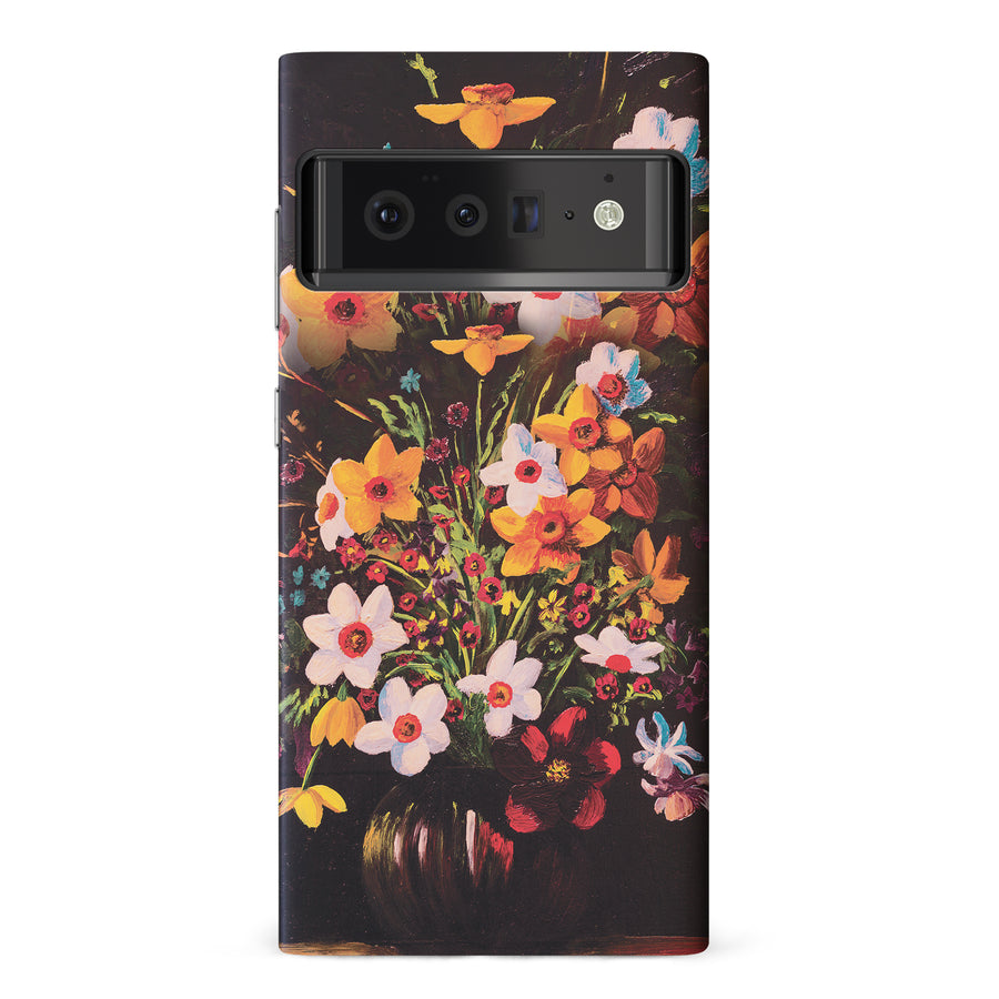 Google Pixel 6 Pro Serene Painted Petals Phone Case