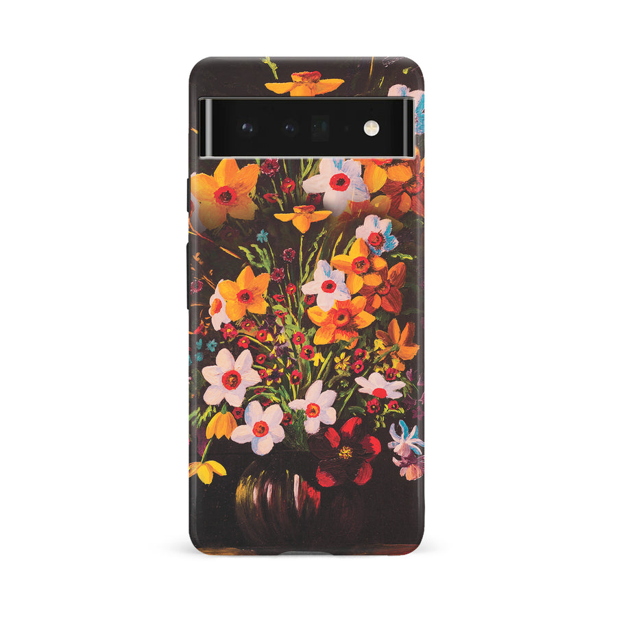 Google Pixel 6A Serene Painted Petals Phone Case