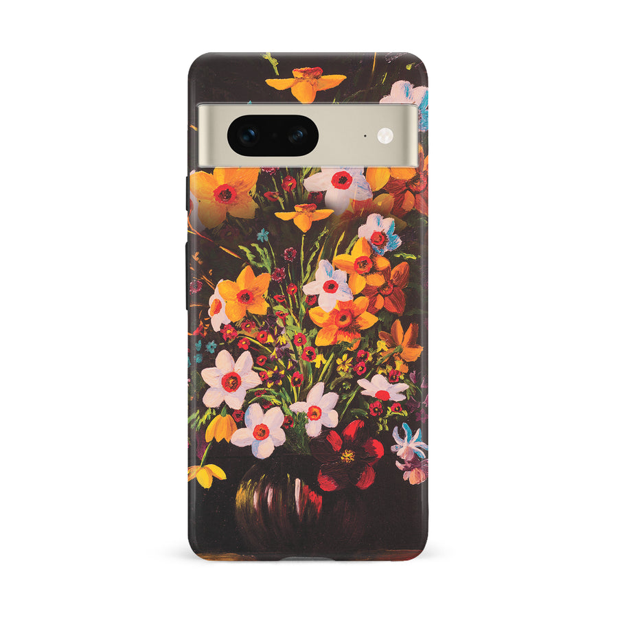Google Pixel 7 Serene Painted Petals Phone Case