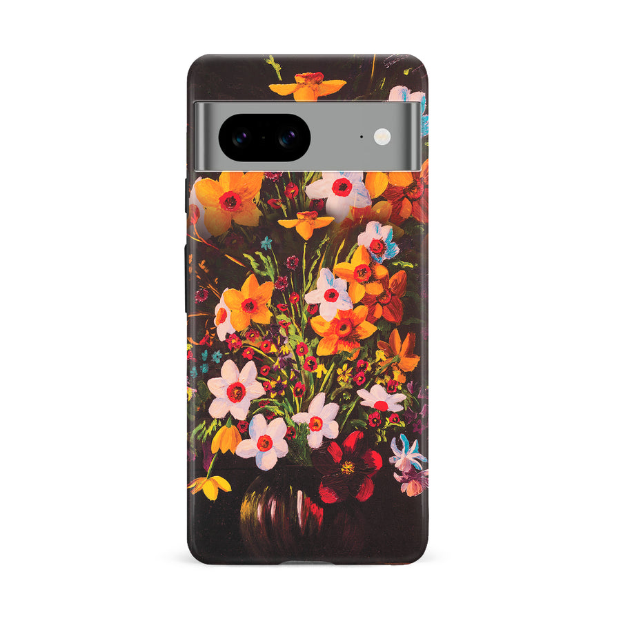 Google Pixel 8A Serene Painted Petals Phone Case