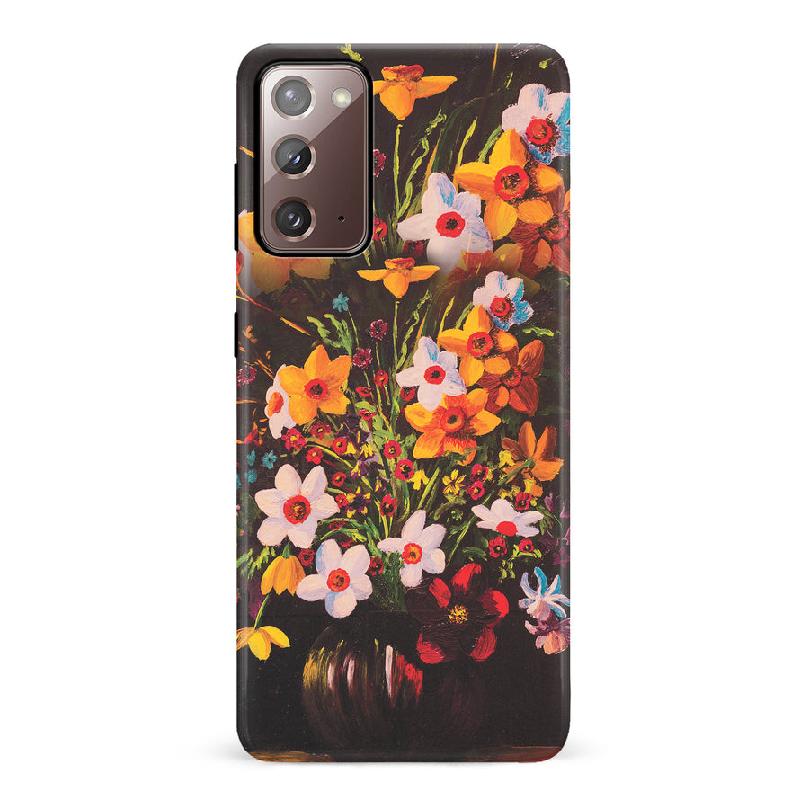 Samsung Galaxy Note 20 Serene Painted Petals Phone Case
