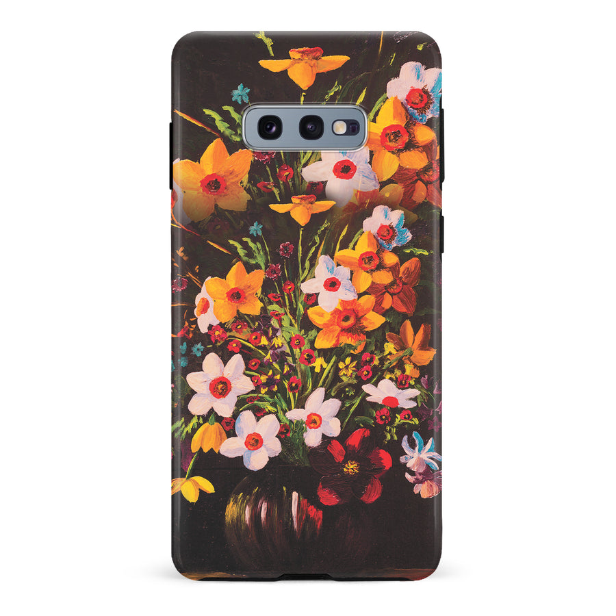 Samsung Galaxy S10e Serene Painted Petals Phone Case