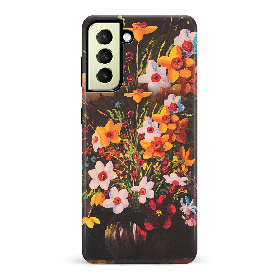 Samsung Galaxy S22 Plus Serene Painted Petals Phone Case