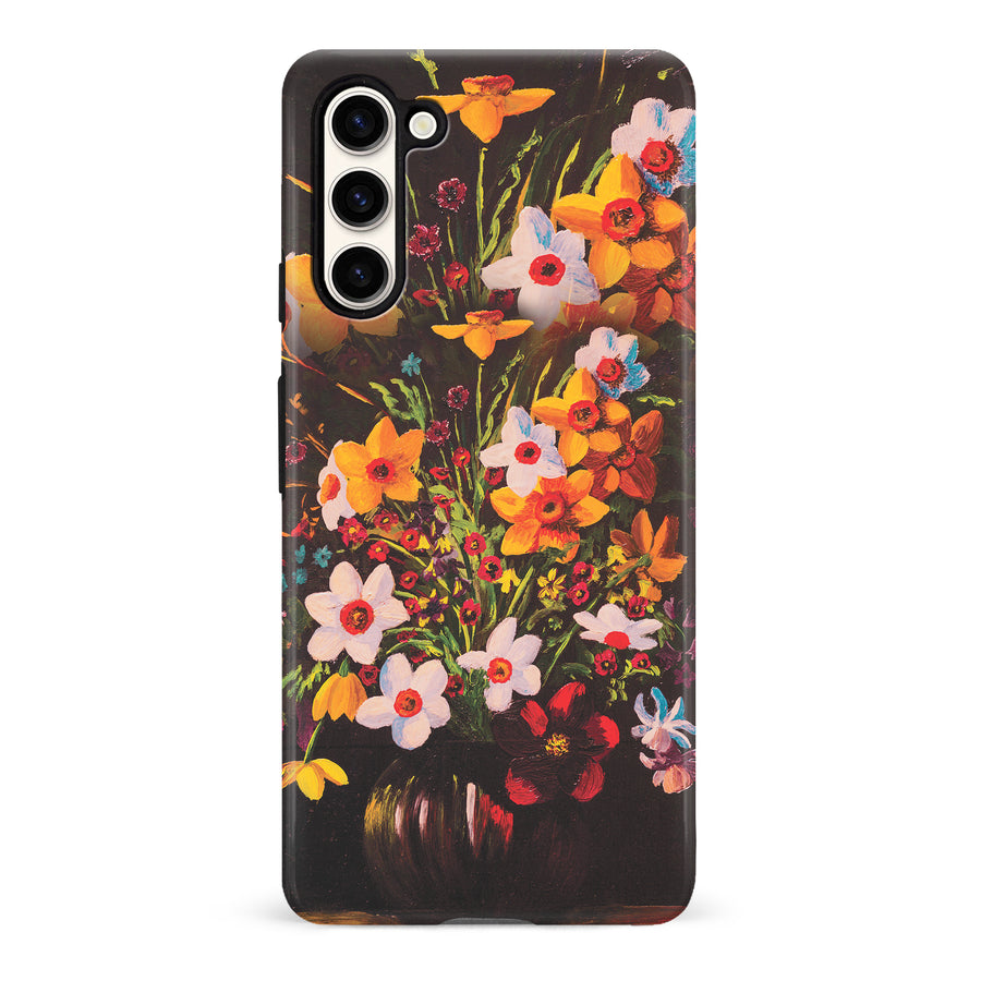 Samsung Galaxy S23 Serene Painted Petals Phone Case
