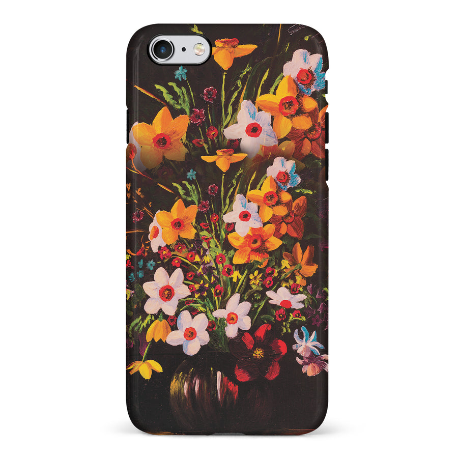 iPhone 6S Plus Serene Painted Petals Phone Case