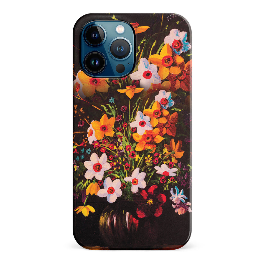 iPhone 12 Pro Max Serene Painted Petals Phone Case