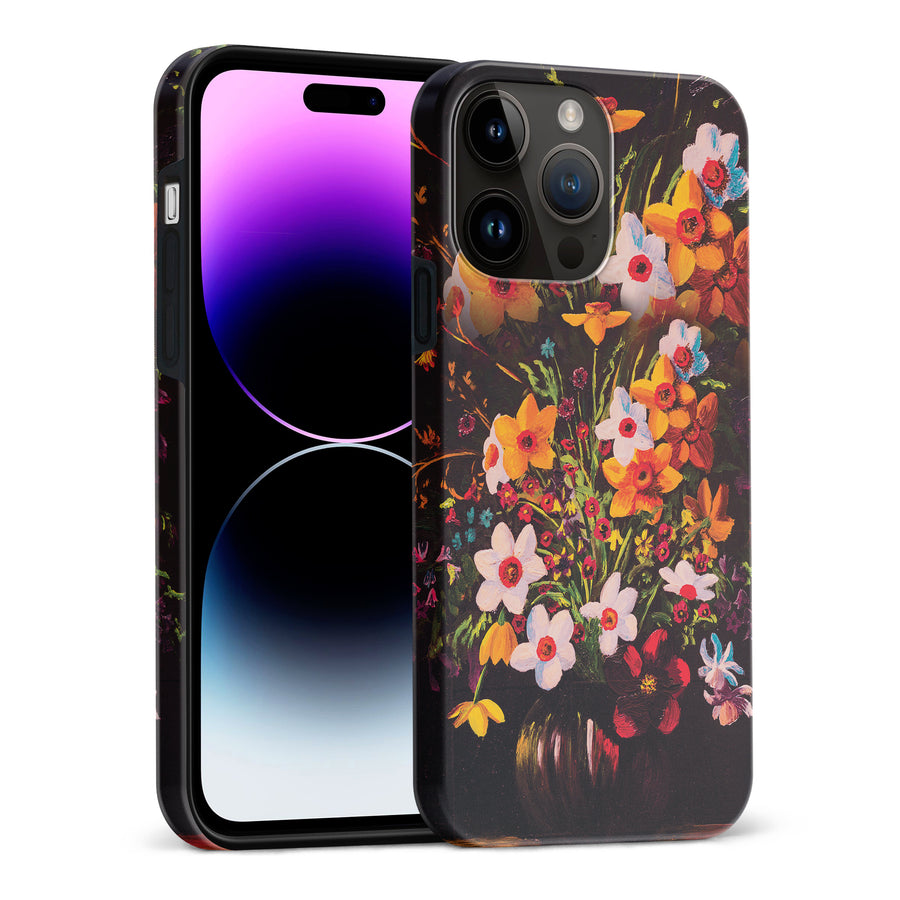 iPhone 15 Pro Max Serene Painted Petals Phone Case