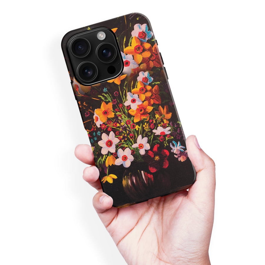 iPhone 16 Pro Max Serene Painted Petals Phone Case