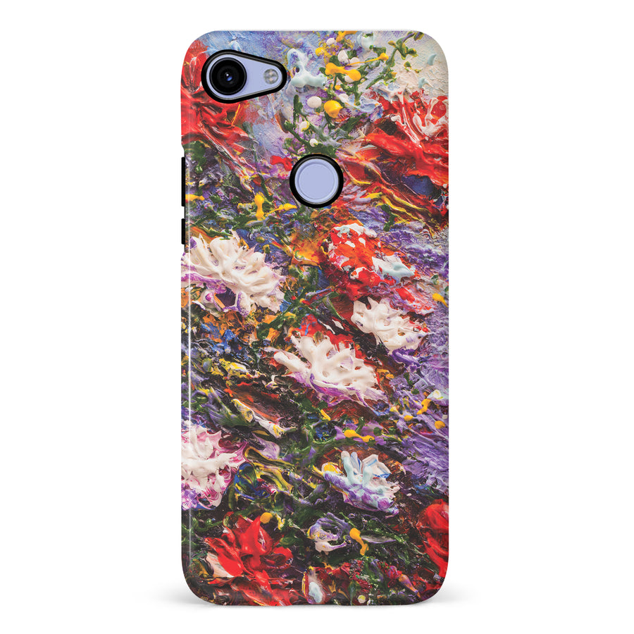 Google Pixel 3A XL Meadow Painted Flowers Phone Case