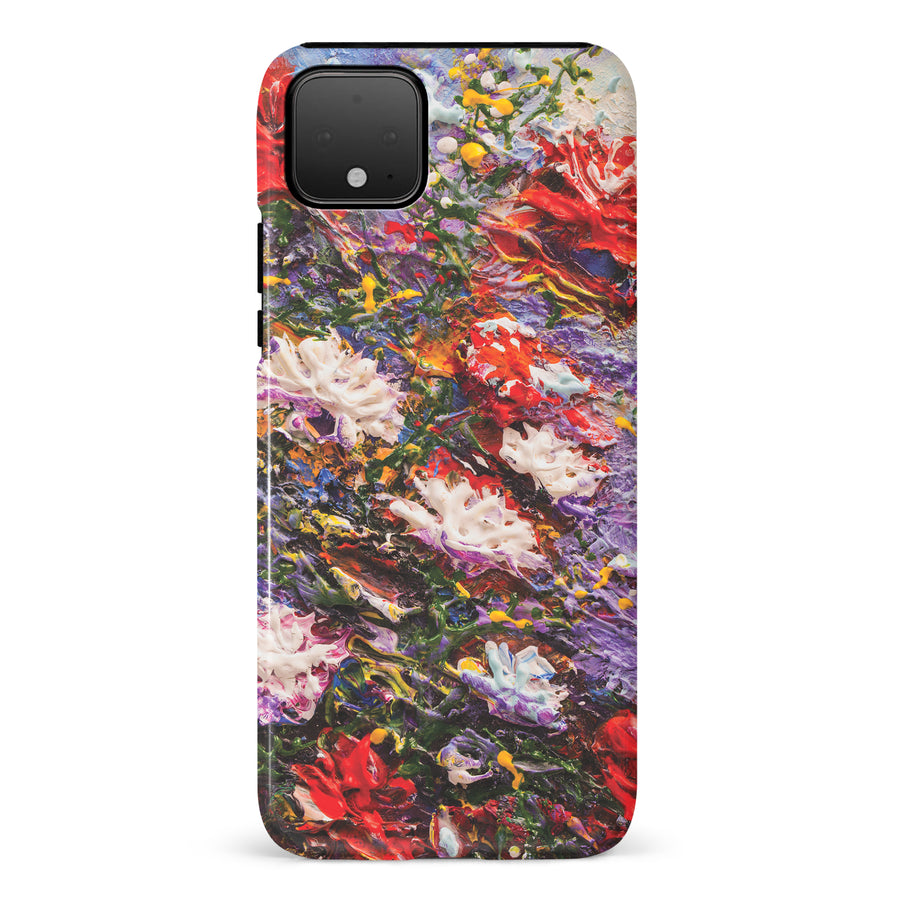 Google Pixel 4 XL Meadow Painted Flowers Phone Case