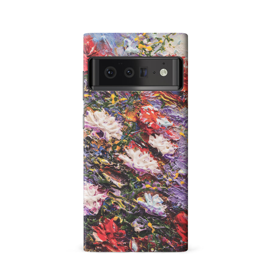 Google Pixel 6 Meadow Painted Flowers Phone Case