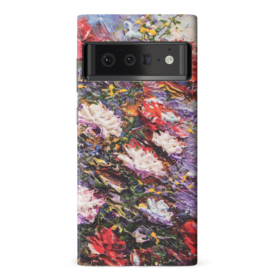 Google Pixel 6 Pro Meadow Painted Flowers Phone Case