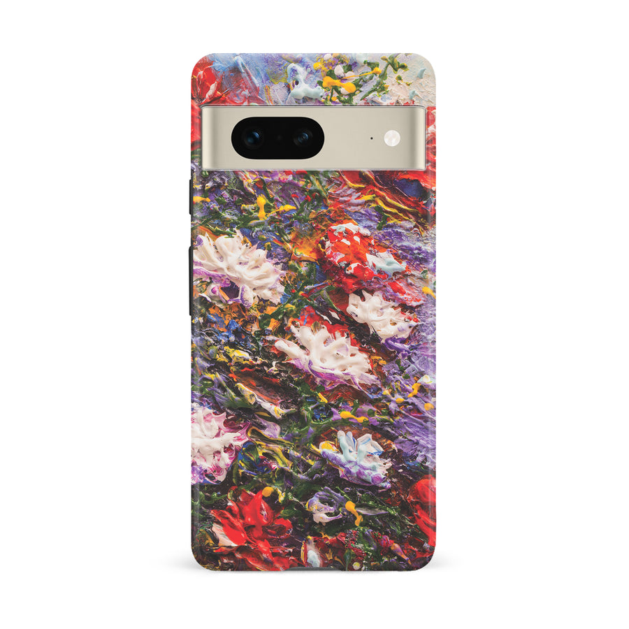 Google Pixel 7 Meadow Painted Flowers Phone Case
