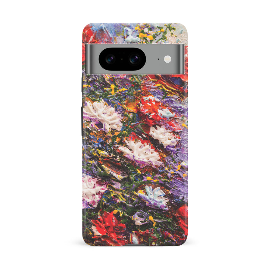 Google Pixel 8 Meadow Painted Flowers Phone Case