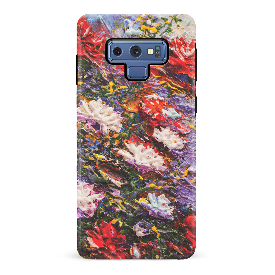 Samsung Galaxy Note 9 Meadow Painted Flowers Phone Case
