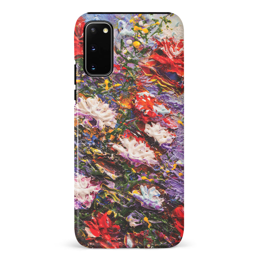 Samsung Galaxy S20 Meadow Painted Flowers Phone Case