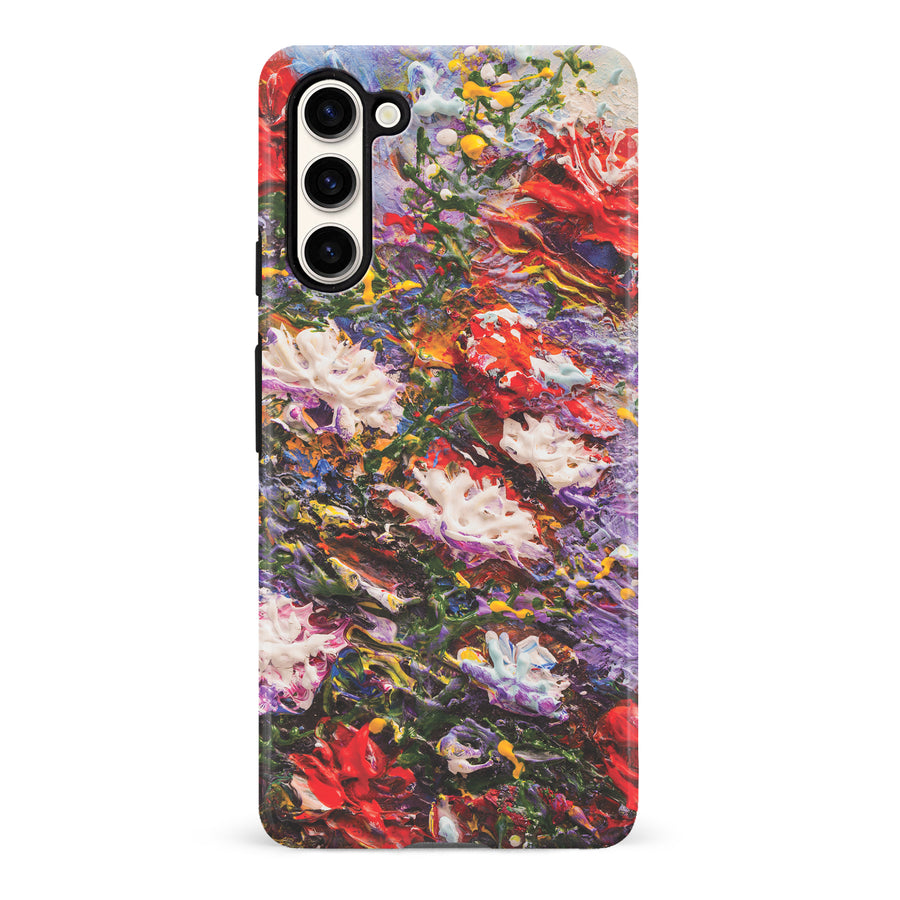 Samsung Galaxy S23 Meadow Painted Flowers Phone Case