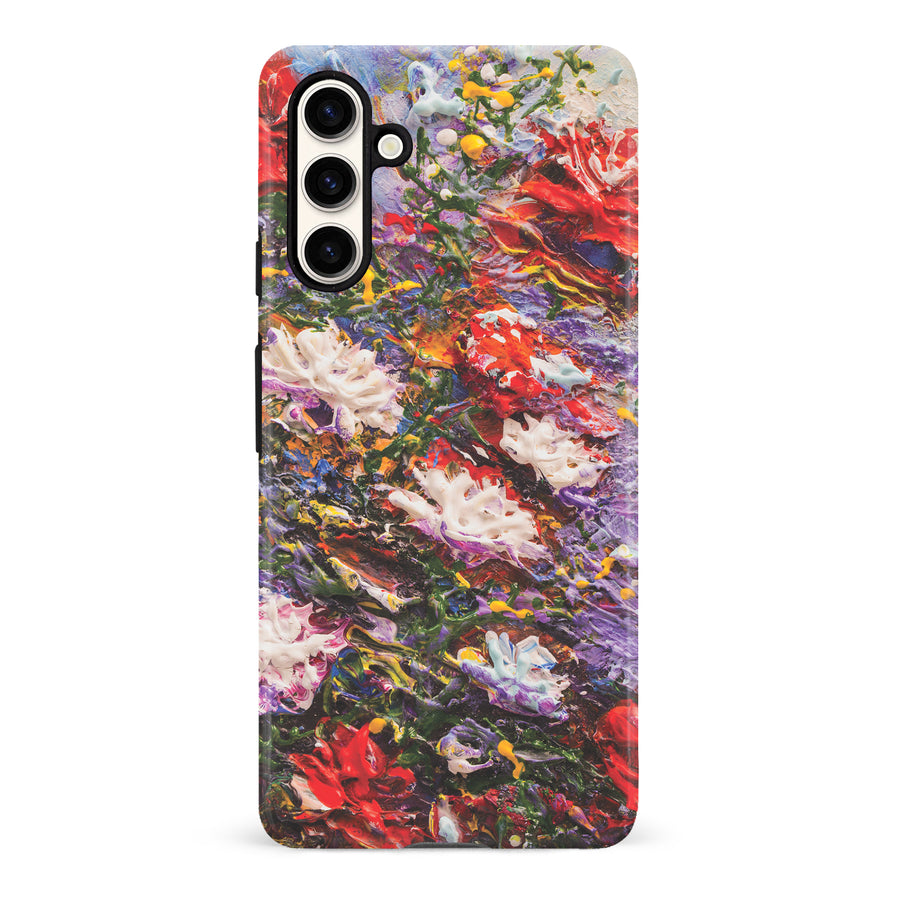 Samsung Galaxy S23 FE Meadow Painted Flowers Phone Case
