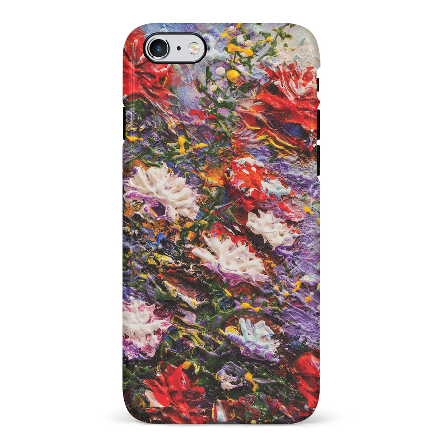 iPhone 6S Plus Meadow Painted Flowers Phone Case