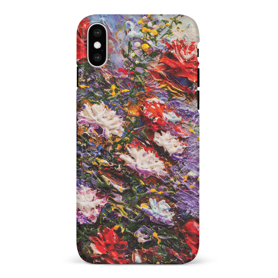 iPhone X/XS Meadow Painted Flowers Phone Case