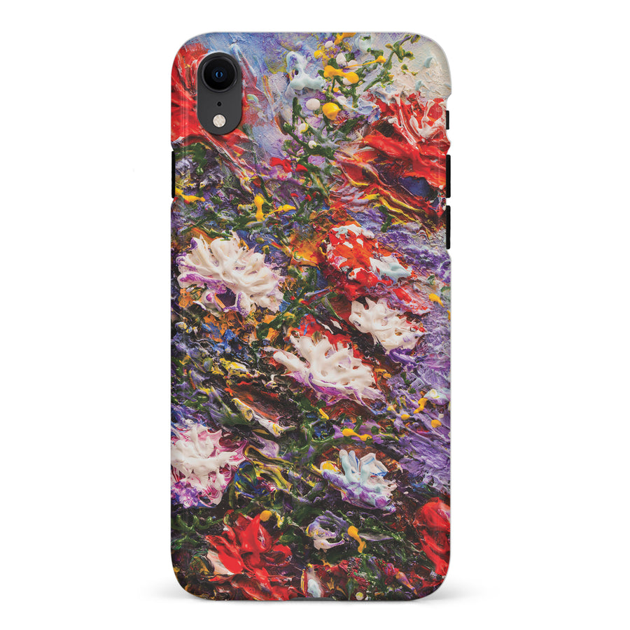 iPhone XR Meadow Painted Flowers Phone Case