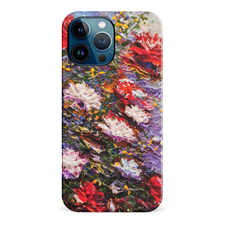 iPhone 12 Pro Max Meadow Painted Flowers Phone Case