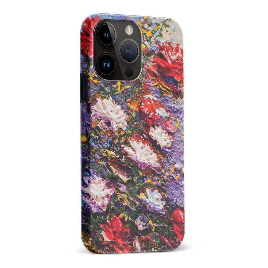 iPhone 15 Pro Max Meadow Painted Flowers Phone Case