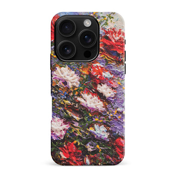 iPhone 16 Pro Max Meadow Painted Flowers Phone Case