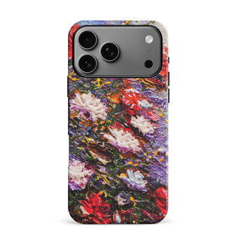 iPhone 17 Pro Max Meadow Painted Flowers Phone Case