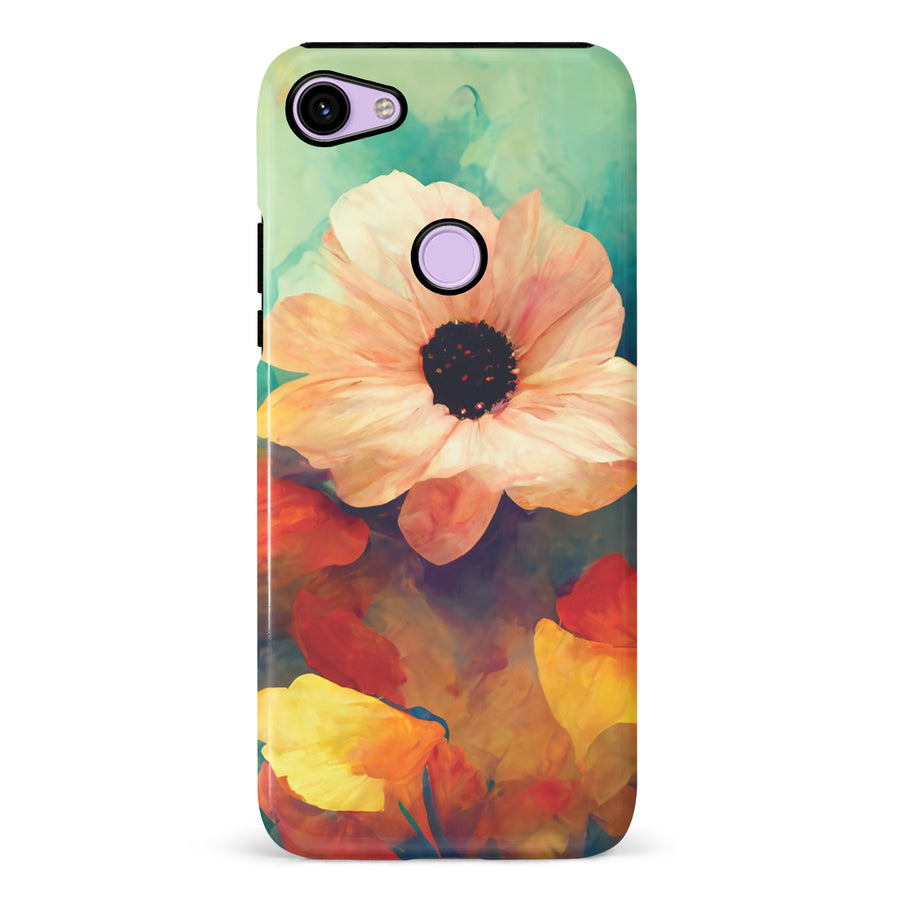 Google Pixel 3 Vibrant Botanica Painted Flowers Phone Case