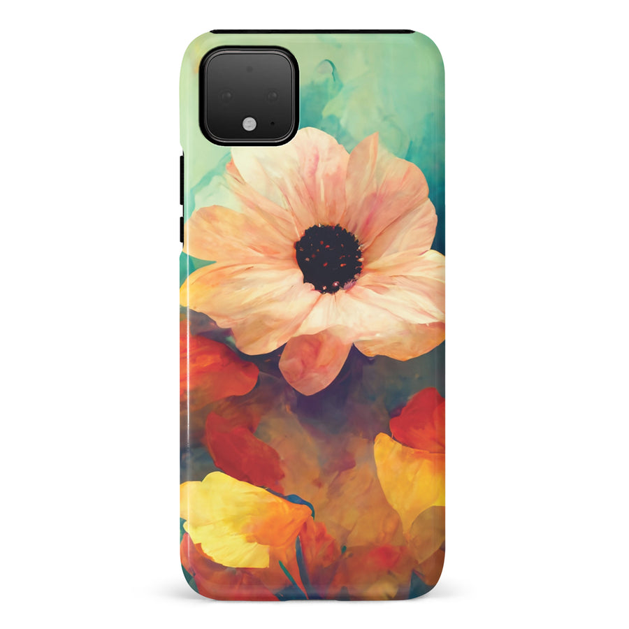 Google Pixel 4 XL Vibrant Botanica Painted Flowers Phone Case