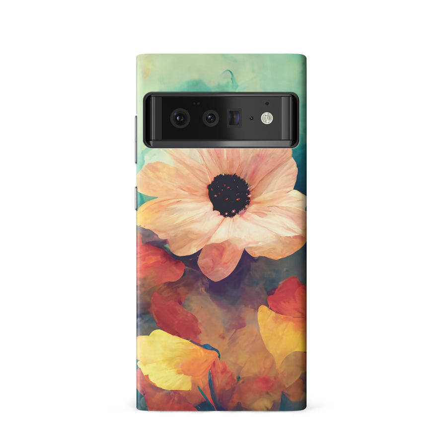 Google Pixel 6 Vibrant Botanica Painted Flowers Phone Case