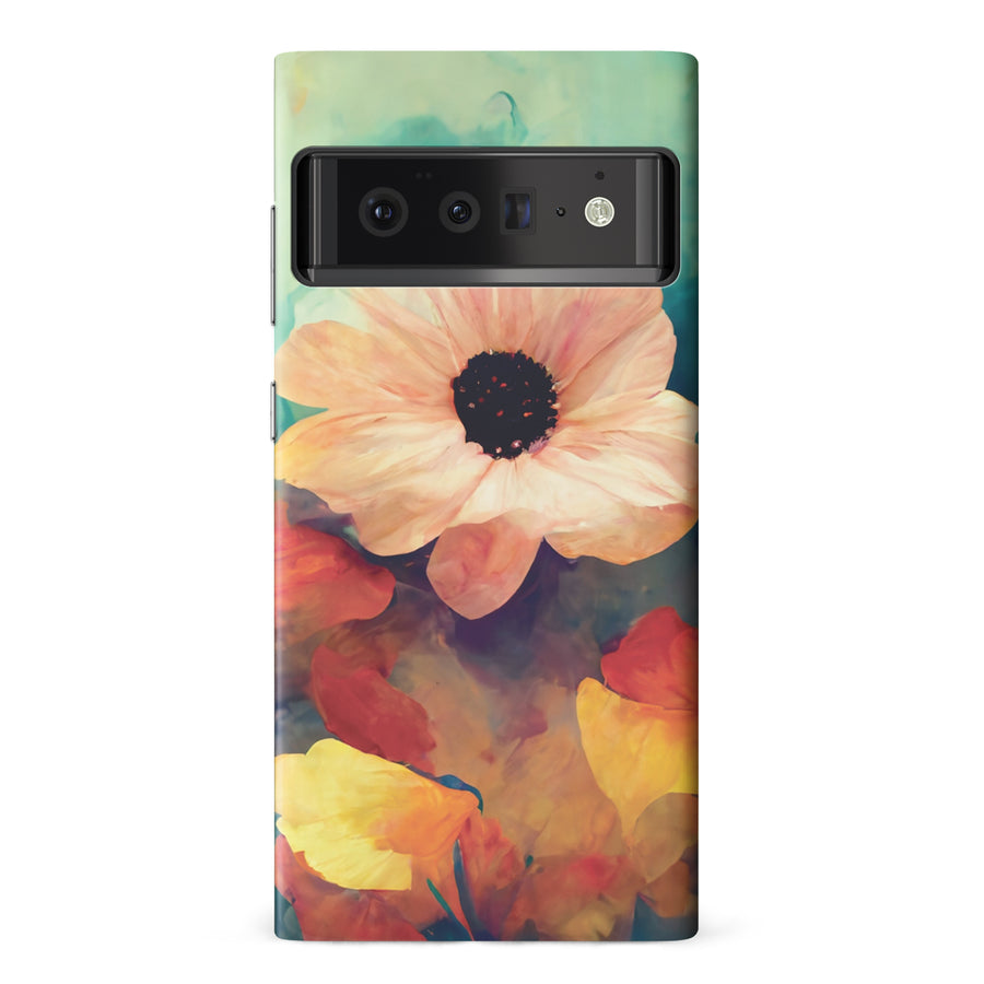 Google Pixel 6 Pro Vibrant Botanica Painted Flowers Phone Case