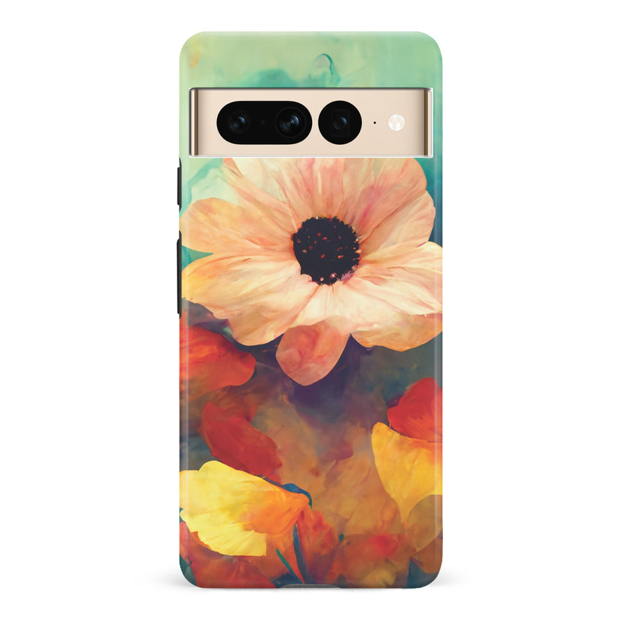 Google Pixel 7 Pro Vibrant Botanica Painted Flowers Phone Case