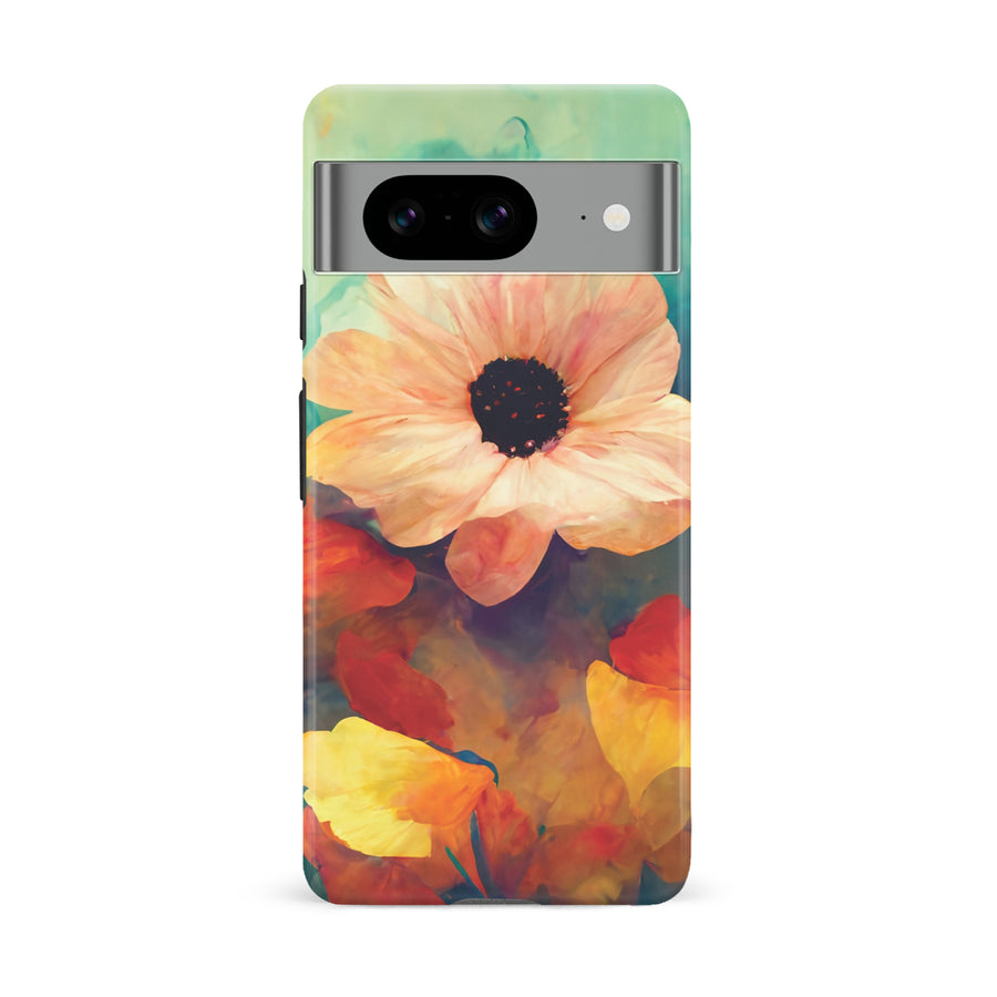 Google Pixel 8 Vibrant Botanica Painted Flowers Phone Case
