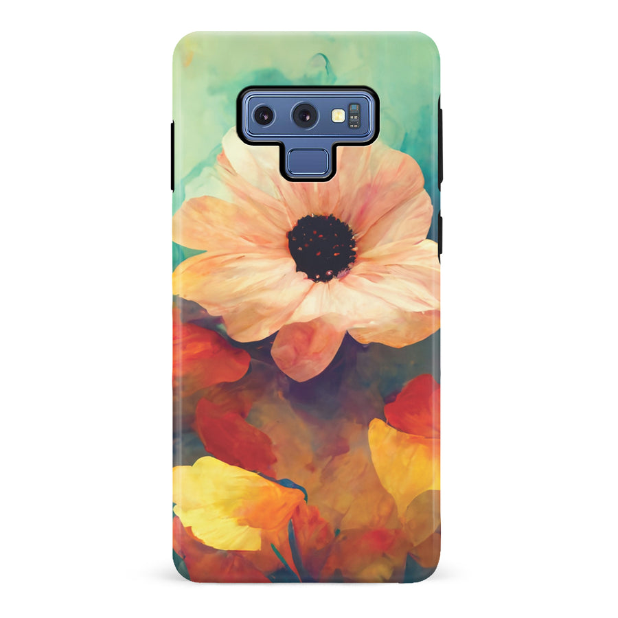 Samsung Galaxy Note 9 Vibrant Botanica Painted Flowers Phone Case