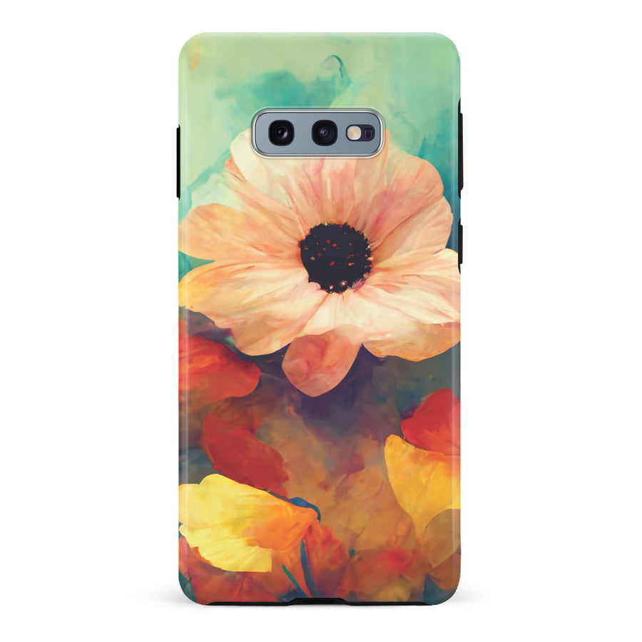 Samsung Galaxy S10e Vibrant Botanica Painted Flowers Phone Case