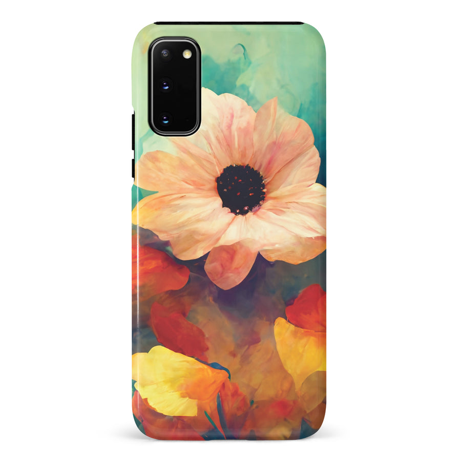 Samsung Galaxy S20 Vibrant Botanica Painted Flowers Phone Case