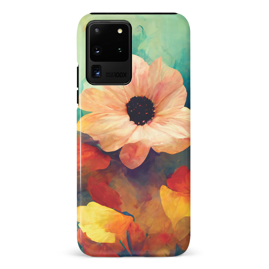 Samsung Galaxy S20 Ultra Vibrant Botanica Painted Flowers Phone Case