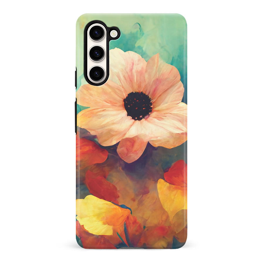 Samsung Galaxy S23 Vibrant Botanica Painted Flowers Phone Case