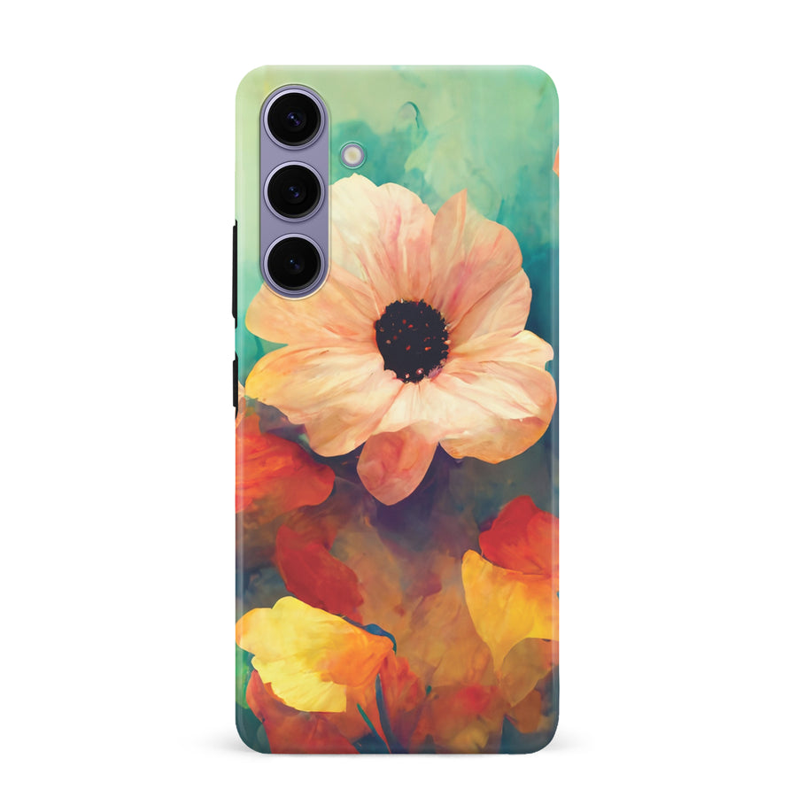 Samsung Galaxy S24 Plus Vibrant Botanica Painted Flowers Phone Case