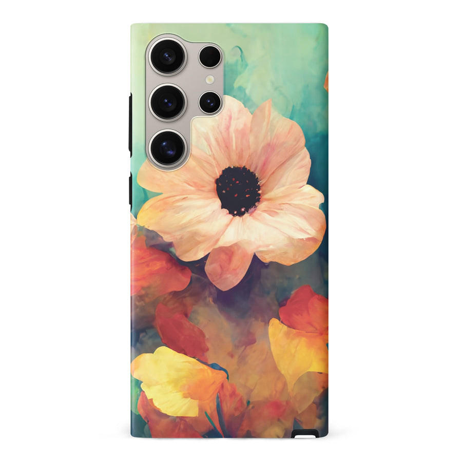 Samsung Galaxy S24 Ultra Vibrant Botanica Painted Flowers Phone Case