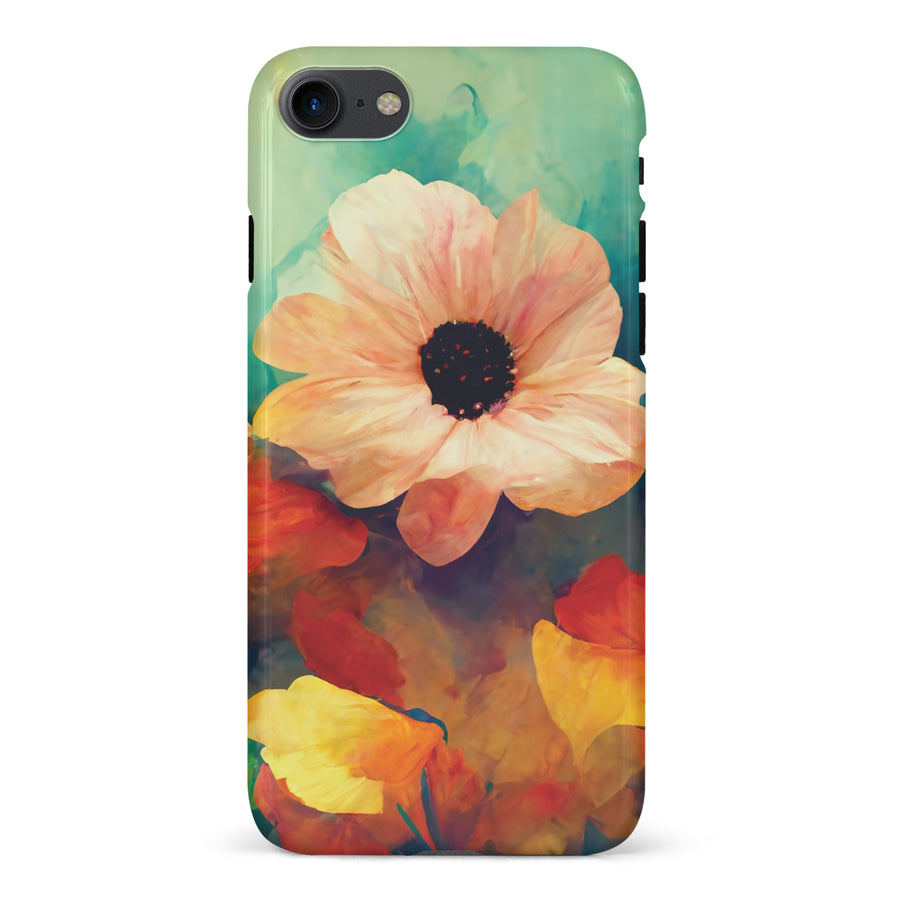 iPhone 7/8/SE Vibrant Botanica Painted Flowers Phone Case