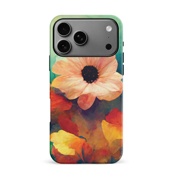iPhone 17 Pro Max Vibrant Botanica Painted Flowers Phone Case