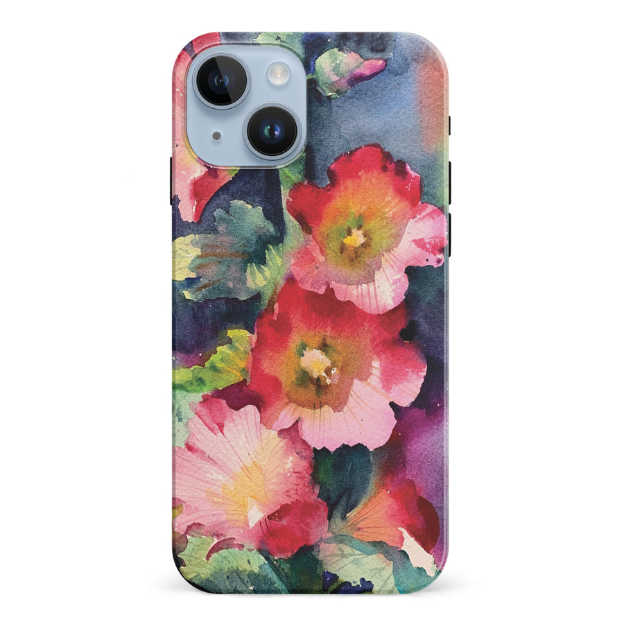 iPhone 15 Bouquet Painted Flowers Phone Case