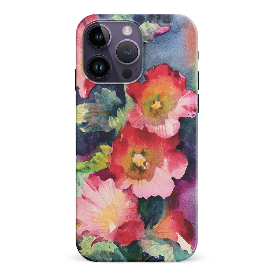 iPhone 15 Pro Bouquet Painted Flowers Phone Case